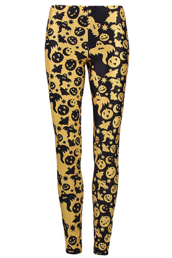

Lovely All Saints Day Printed Yellow Pants