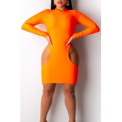 Lovely Sexy Hollow-out Croci Mini Dress