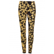Lovely All Saints Day Printed Yellow Pants