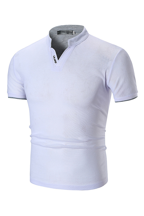 

Lovely Casual White Polo Shirt