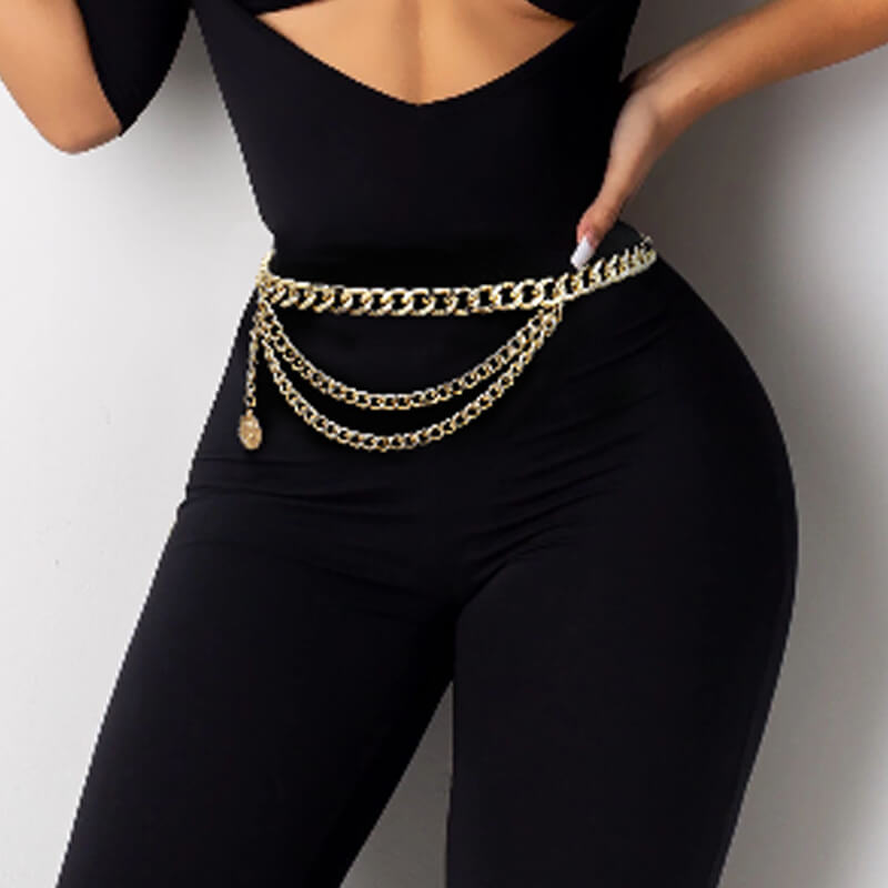Lovely Casual Gold Alloy Body Chain