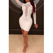 Lovely Sexy Hot Drilling Decorative Patchwork Whit