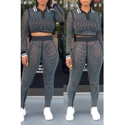 Lovely Casual Turndown Collar Hot Drilling Decorat