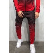 Lovely Casual Patchwork Red Pants