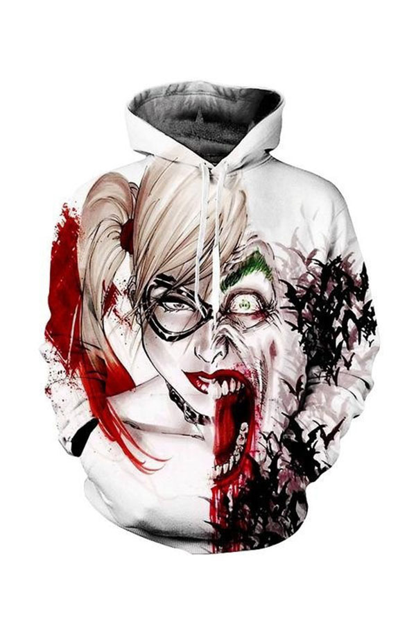 Lovely Trendy Printed Multicolor Hoodie
