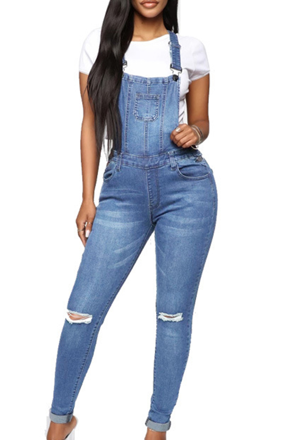 denim one piece jumpsuit