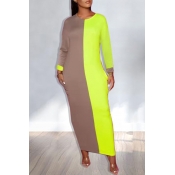 Lovely Leisure Patchwork Green Ankle Length T-shir