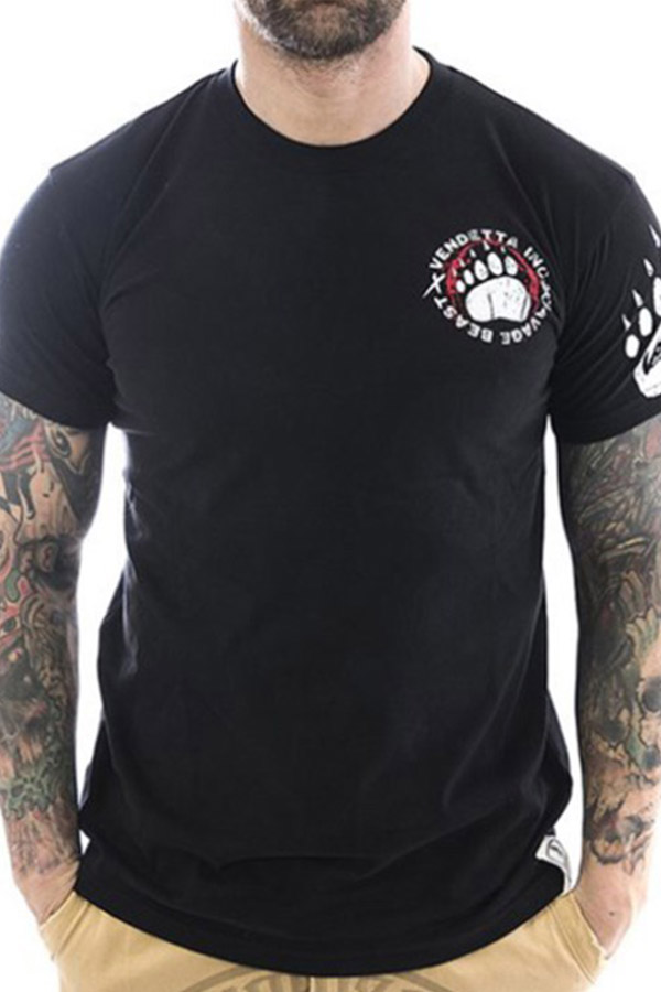 

Lovely Street Printed Black T-shirt