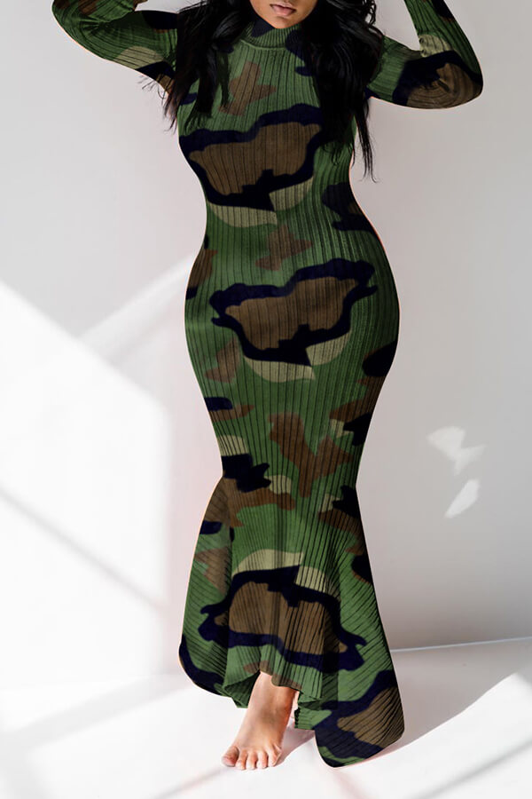 casual camouflage dresses