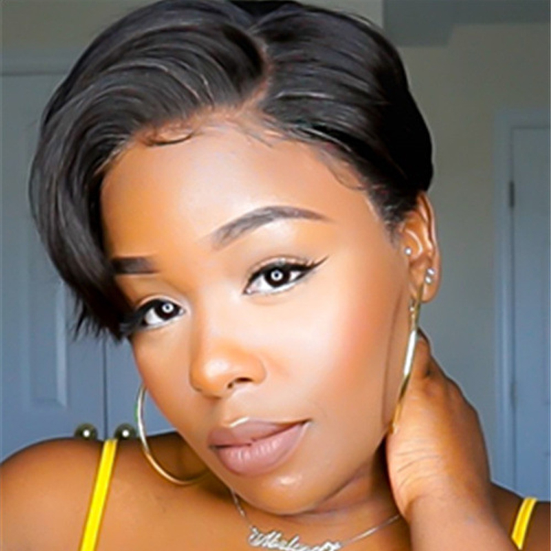 

Lovely Stylish Short Black Wigs