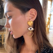 Lovely Chic Hollow-out Gold Earring
