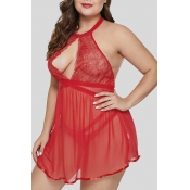 Lovely Sexy See-through Red Bustiers