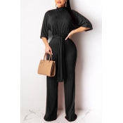Lovely Work Loose Black One-piece Jumpsuit