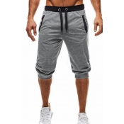 Lovely Casual Patchwork Light Grey Pants
