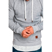 Lovely Casual Basic Light Grey Hoodie