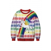 Lovely Christmas Day Printed Multicolor Sweatshirt