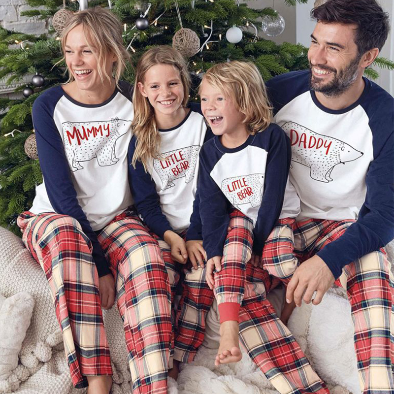 

Lovely Family Patchwork White Father Two-piece Pants Set