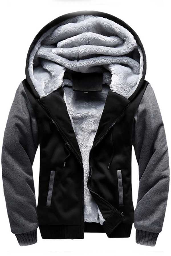 Cheap Hoodies Lovely Sportswear Patchwork Grey Hoodie