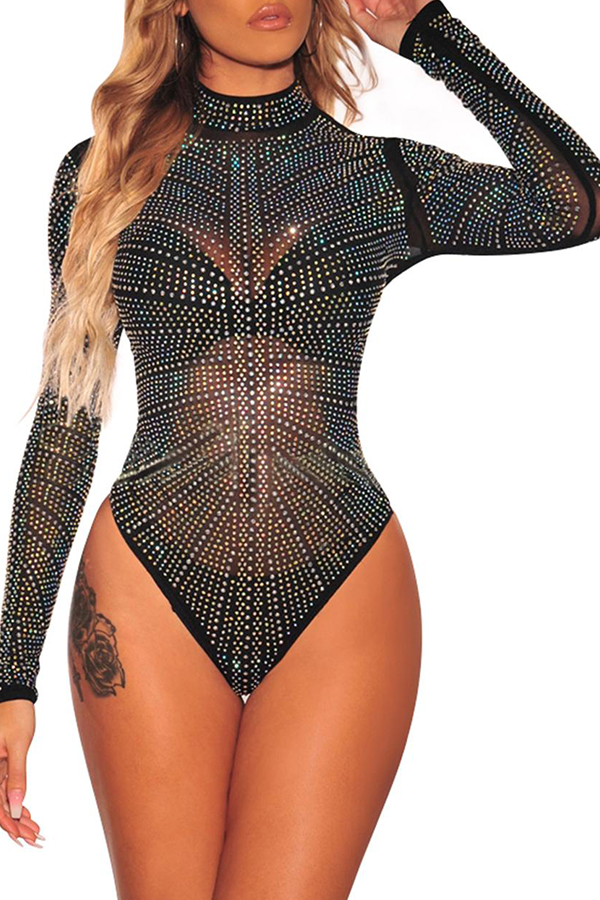 

Lovely Sexy See-through Black Teddies