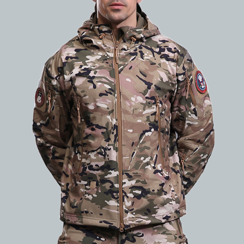 

Lovely Casual Camo Print Brown Coat, Brown camouflage