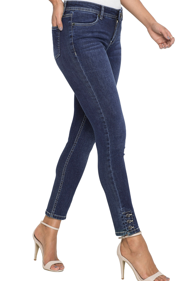 

Lovely Casual Basic Skinny Dark Blue Jeans