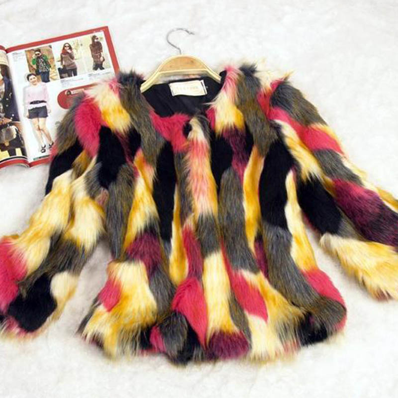 

Lovely Chic Patchwork Red Coat