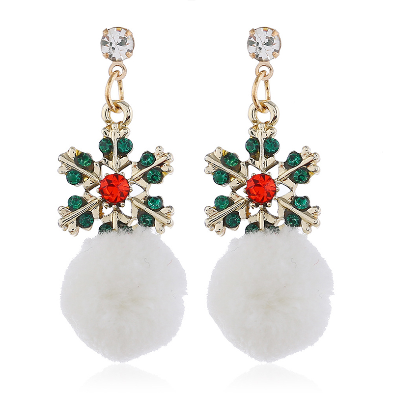 Lovely Christmas Day Gold Earring
