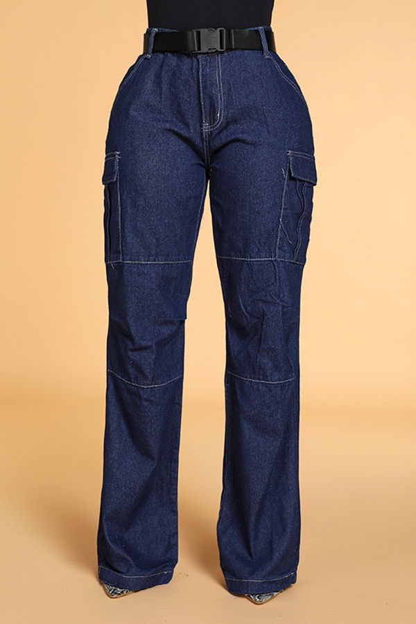 

Lovely Chic Loose Deep Blue Jeans