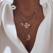 Lovely Trendy Layered Gold Necklace