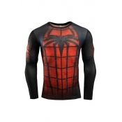 Lovely Casual O Neck Printed Black T-shirt