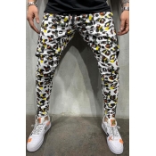 Lovely Casual Printed White Pants