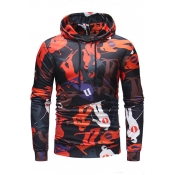 Lovely Chic Printed Black Hoodie