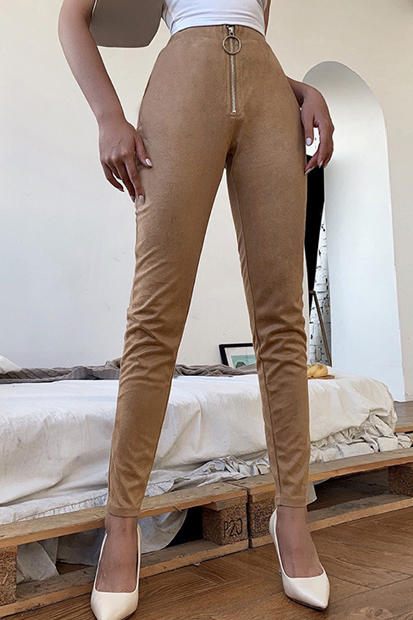 

Lovely Casual Skinny Khaki Pants