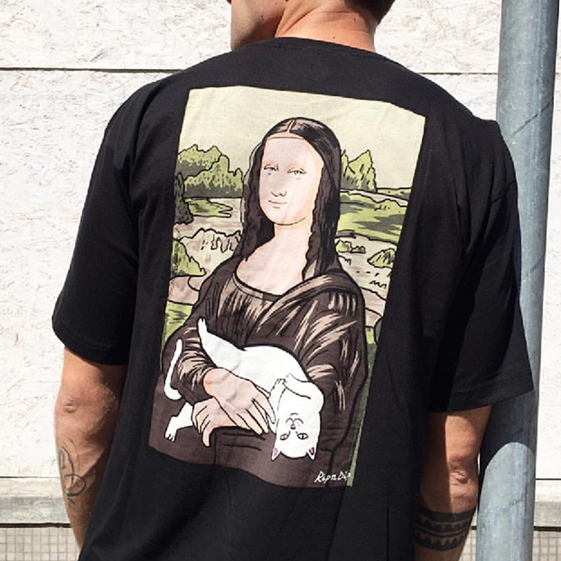 

Lovely Casual Figure Print Black T-shirt