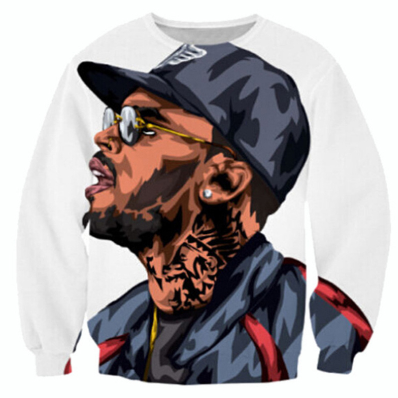

Lovely Casual Figure Print White Hoodie