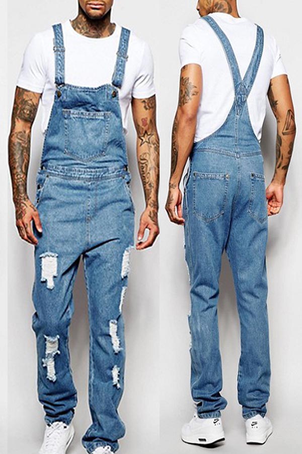 

Lovely Chic Basic Baby Blue One-piece Jumpsuit
