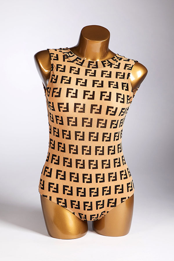 

Lovely Print Brown One-piece Swimsuit