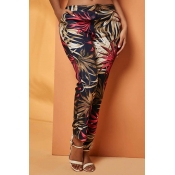 Lovely Chic Print Multicolor Pants