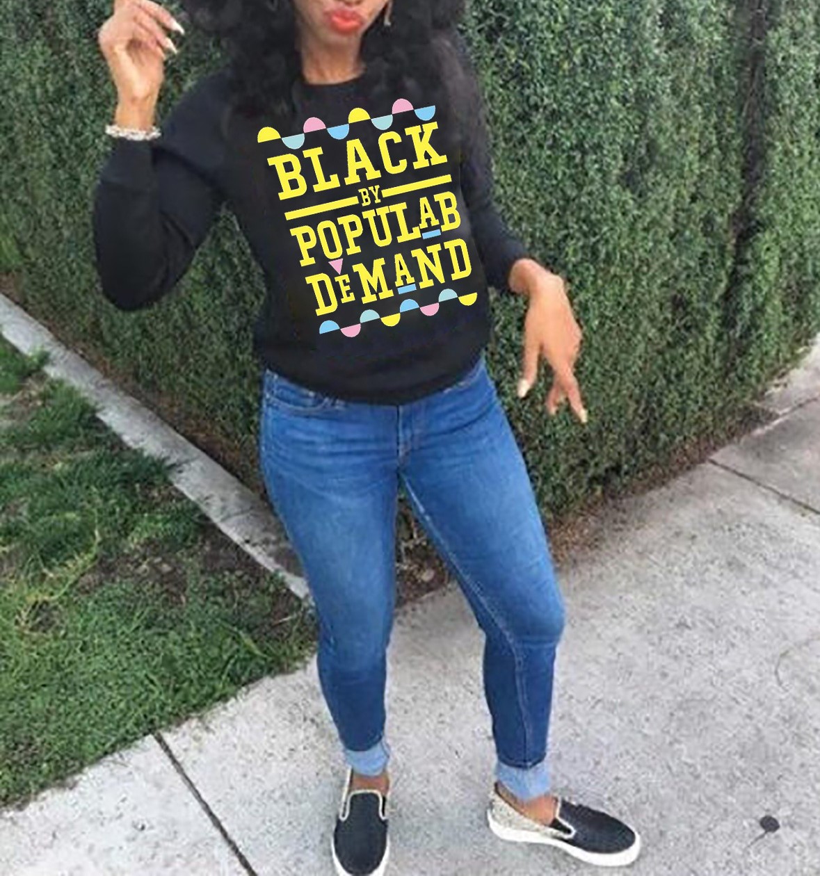 

Lovely Casual Letter Print Black Hoodie