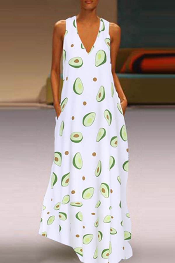 

Lovely Chic Sleeveless White Maxi Dress