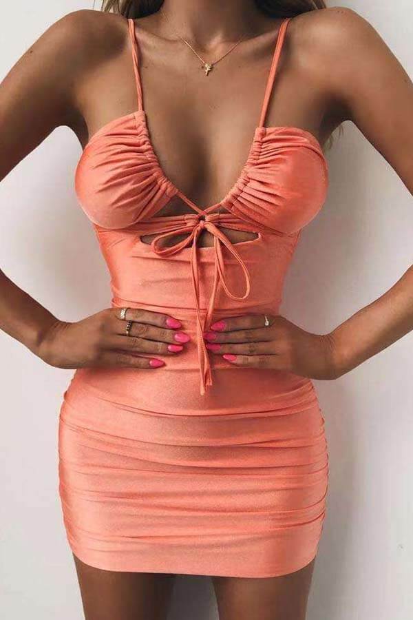 

Lovely Chic Skinny Fan Fare Mini Dress