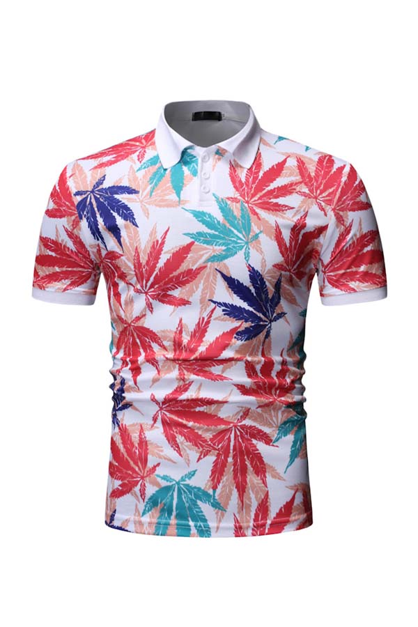 

Lovely Bohemian Floral Print White Shirt