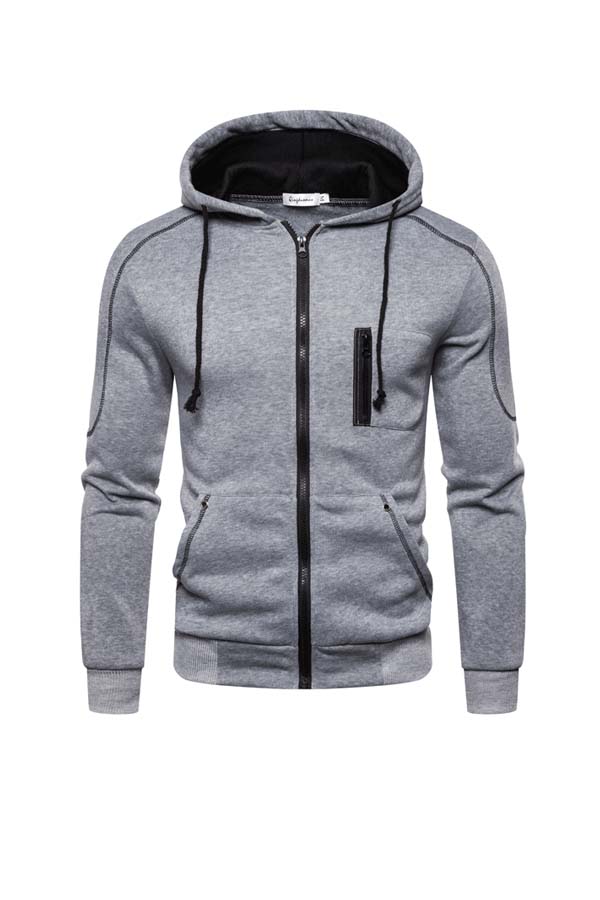 

Lovely Casual Hooded Collar Grey Coat