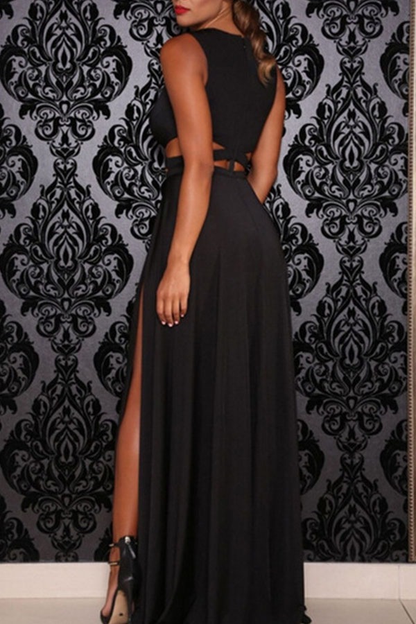 Lovely Sexy High Slit Black Evening Dress от Lovelywholesale WW