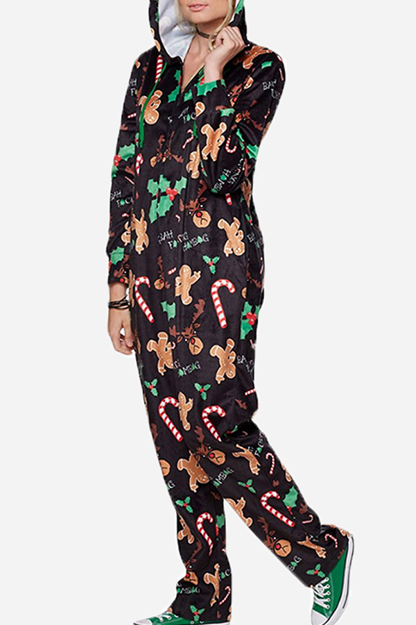 

Lovely Bohemian Print Multicolor One-piece Jumpsuit, Multi