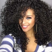 Lovely Chic Curly Black Wigs