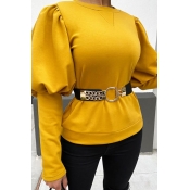 Lovely Chic Basic Yellow Blouse