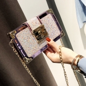 Lovely Chic Patchwork Pink Crossbody Bag