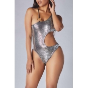 Lovely Hollow-out One-piece Swimsuit