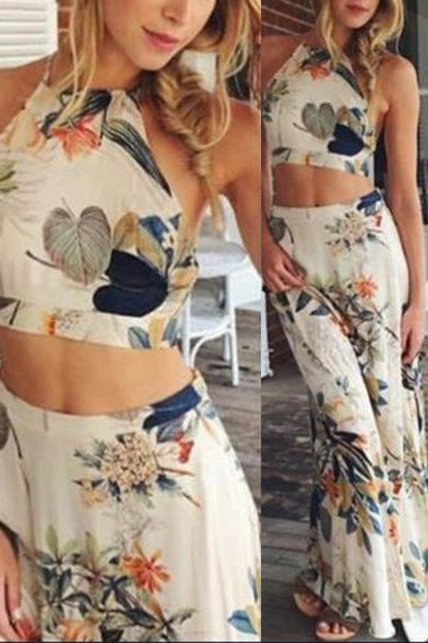 

Lovely Casual Print Multicolor Two-piece Pants Set, Multi